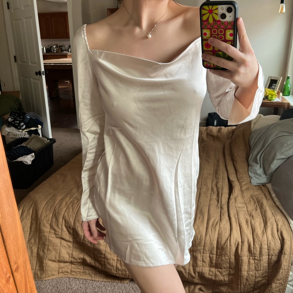 Princess Polly Champagne Mini Dress